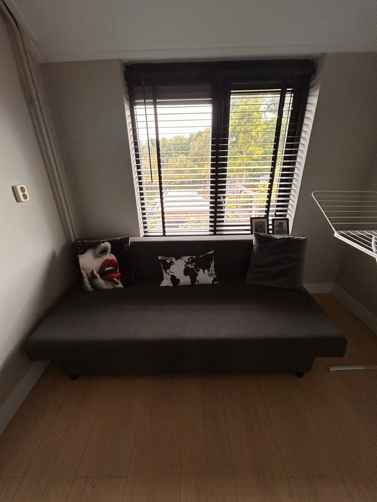 IKEA ÄLVDALEN slaapbank - Grijs, Ophalen, Gebruikt, Tweepersoons, Overige maten