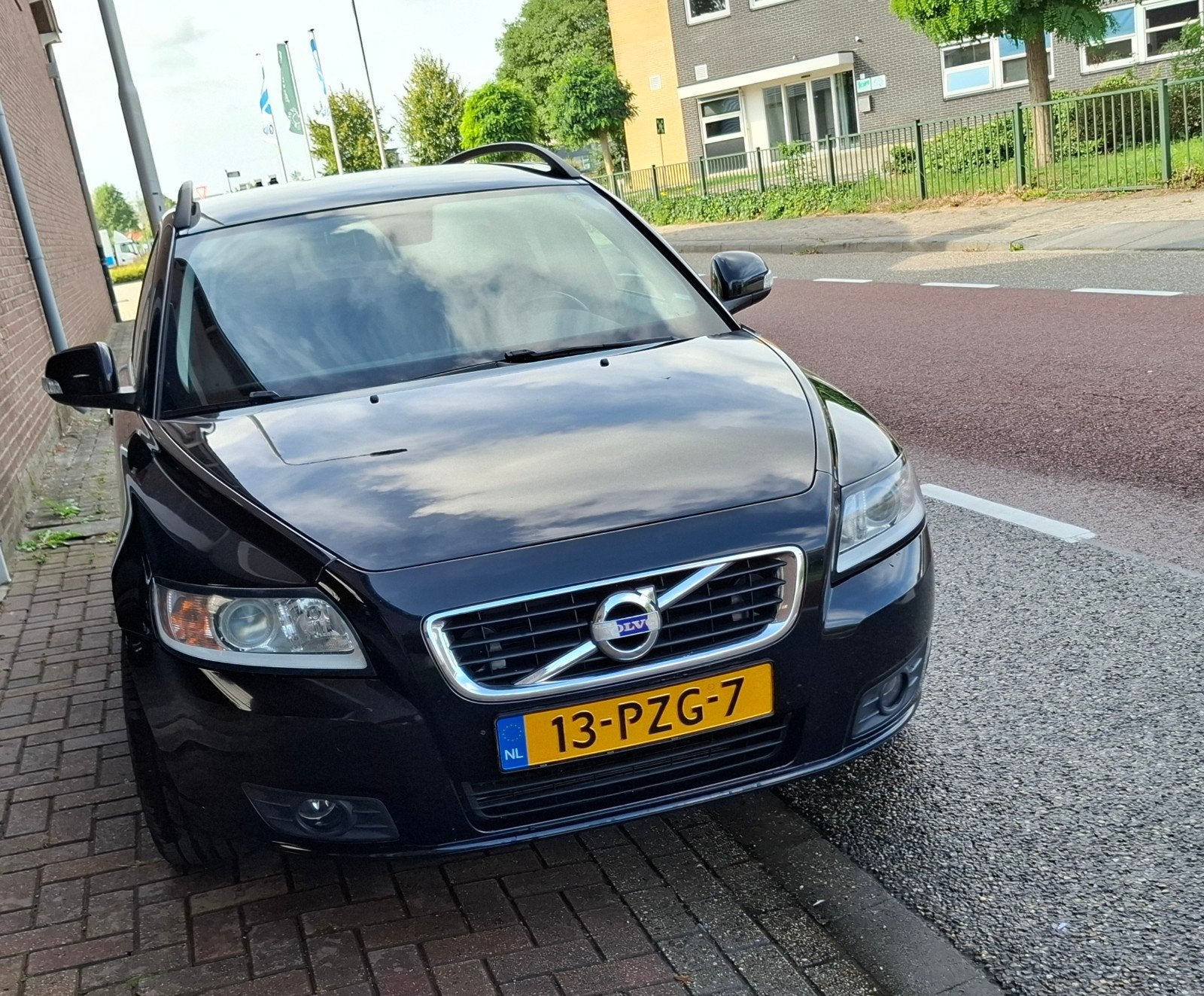 Volvo V50 2.0    2011 Zwart Airco, Zwart, 4 cilinders, Leder en Stof, Origineel Nederlands