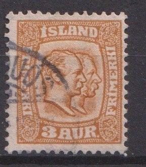 IJsland 1907; 2 koningen Christian IX & Frederik VIII, M 49., Ophalen of Verzenden, IJsland, Gestempeld