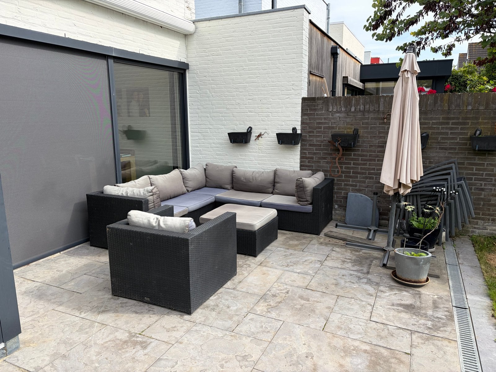 Comfortabele bois le duc Loungeset met Kussens, Ophalen, Gebruikt, Meer dan 8 zitplaatsen, Loungeset