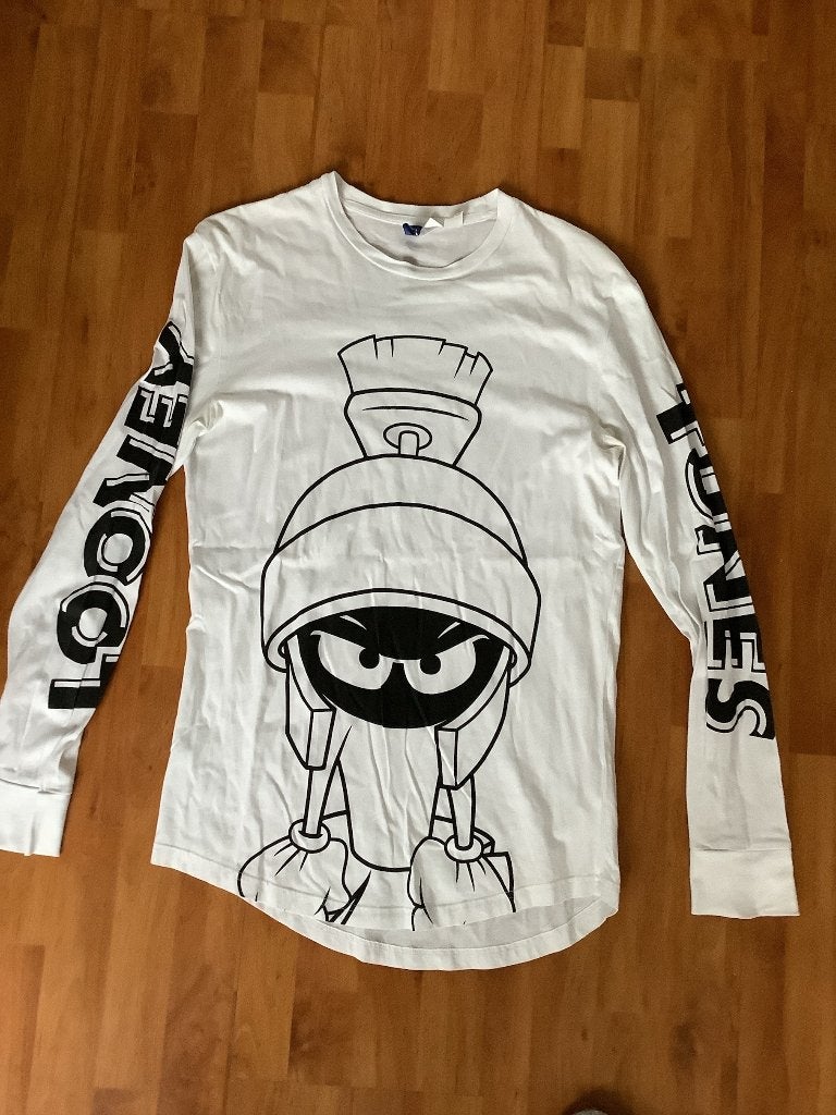H & M t-shirt lange mouwen Looney Tunes Marvin de Martian S, Kleding | Heren, Wit, Ophalen of Verzenden, Zo goed als nieuw, Divided