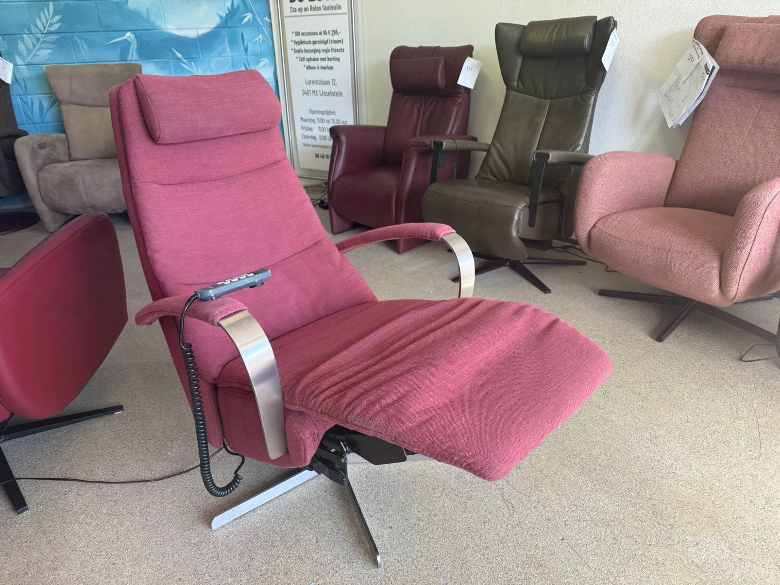 Prominent relaxfauteuil sta op stoel gratis bezorging