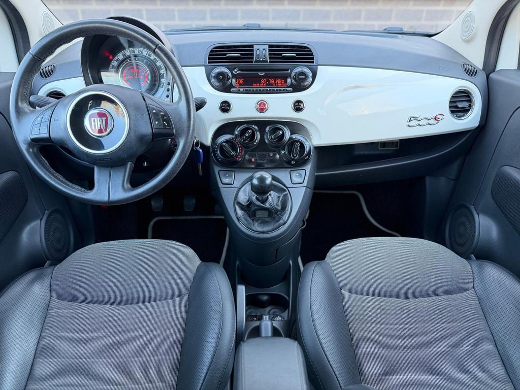 Fiat 500 C 0.9 TwinAir Lounge |Airco|Open dak|Half Leder|, Euro 5, 86 pk, Gebruikt, 31 €/maand