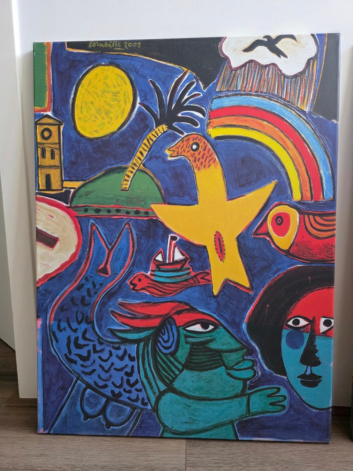 2x Corneille reproductie op canvas - Limited Edition, Ophalen