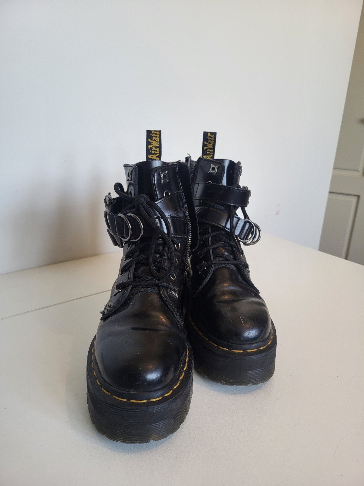 Dr. Martens Jadon Hi Stud laarzen - Zwart, Kleding | Dames, Schoenen, Verzenden, Zwart, Lage of Enkellaarzen, Dr. Martens