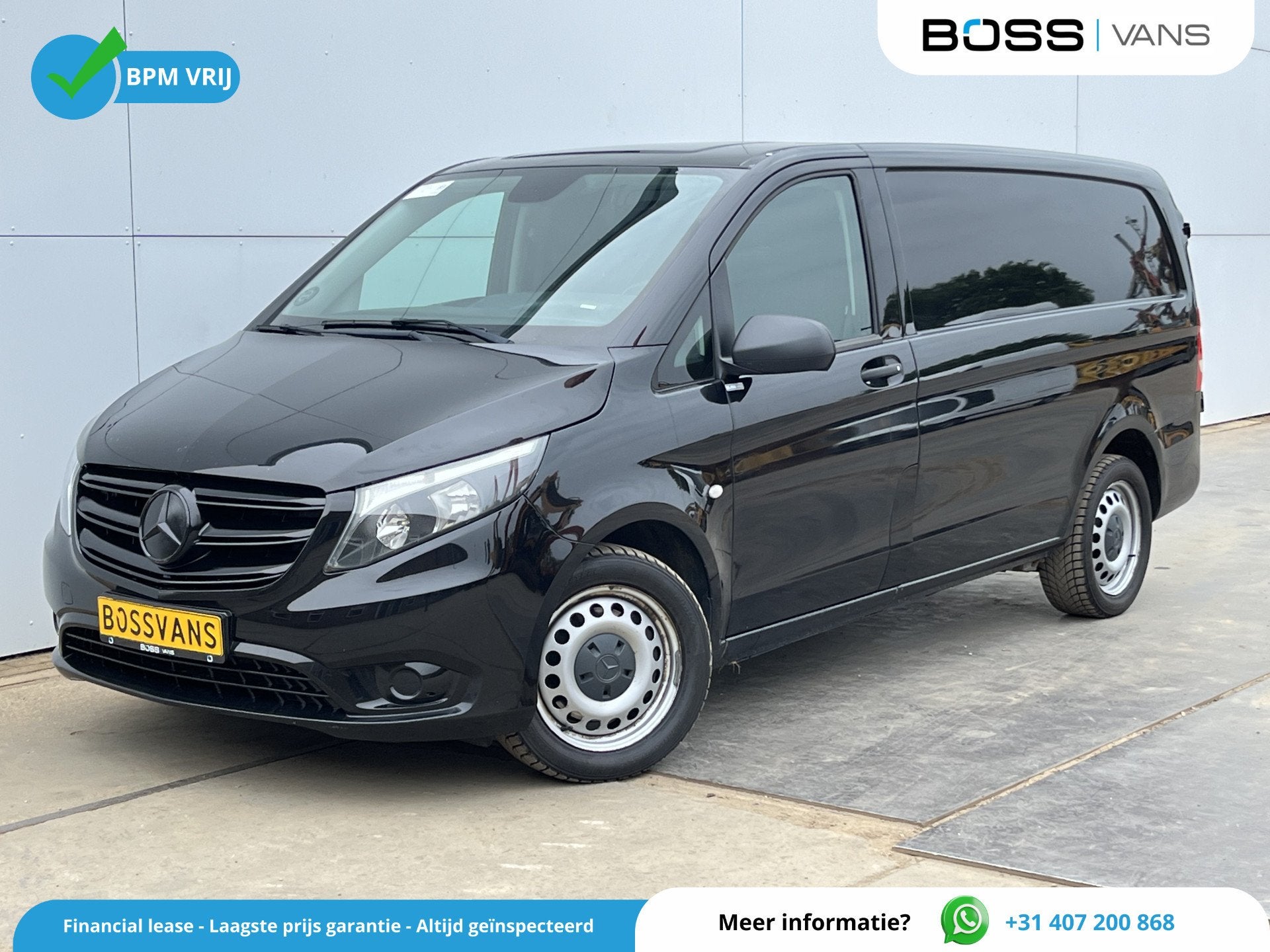 Mercedes-Benz Vito 119 1.9 CDI 190pk Automaat 190PK L2H1 Cli, Auto's, Gebruikt, Zwart, Zwart, Mercedes-Benz