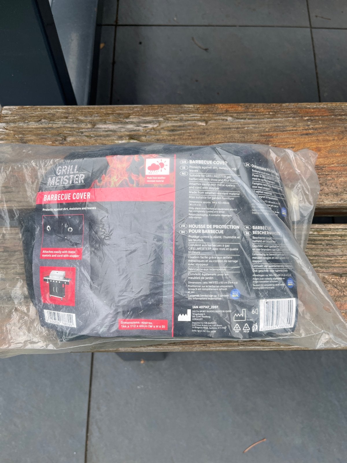 Nieuwe Grill Meister BBQ hoes - Zwart (144x112x60 cm), Ophalen, Nieuw