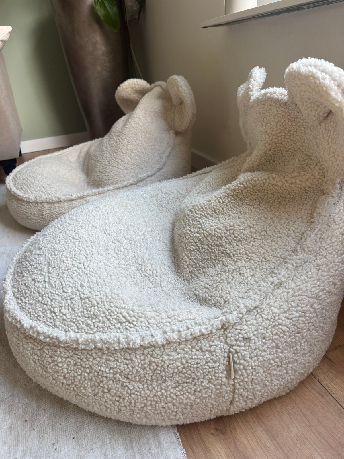 Zitzakken Wigiwama Zitzak Bear creamwhite, Ophalen, Gebruikt, Beige, Zitzak