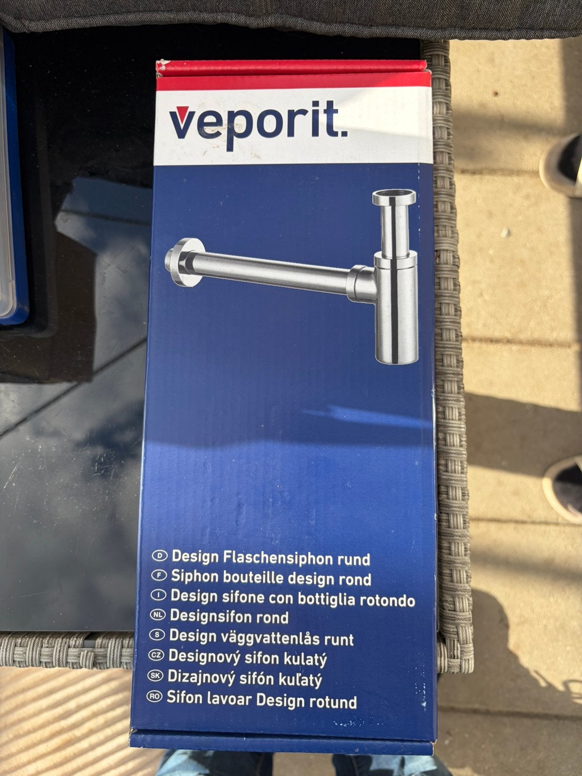 Sifon rond, Ophalen of Verzenden, Zo goed als nieuw, Chroom, Wastafel