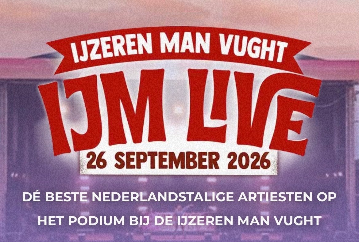 4 kaartjes ijm Live Vught zaterdag 26 september 2026, Drie personen of meer, September, Levenslied