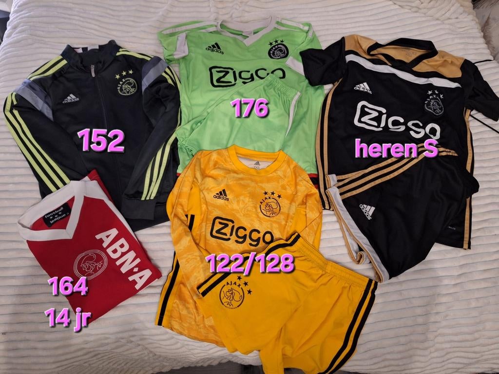 Ajax kleding maten 122 128 152 176  heren s, Ophalen of Verzenden, Maat 128