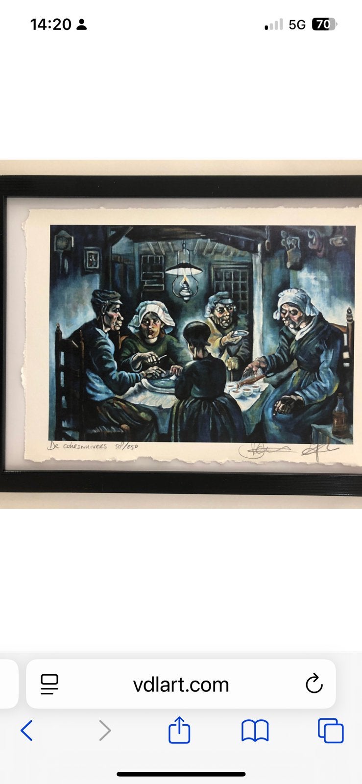 De cokesnuivers vdlart incl. Lijst, Ophalen of Verzenden