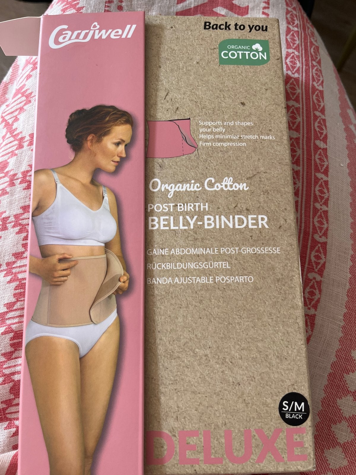 Carriwell Post-Birth Belly-Binder Deluxe S/M Zwart, Ophalen, Zo goed als nieuw