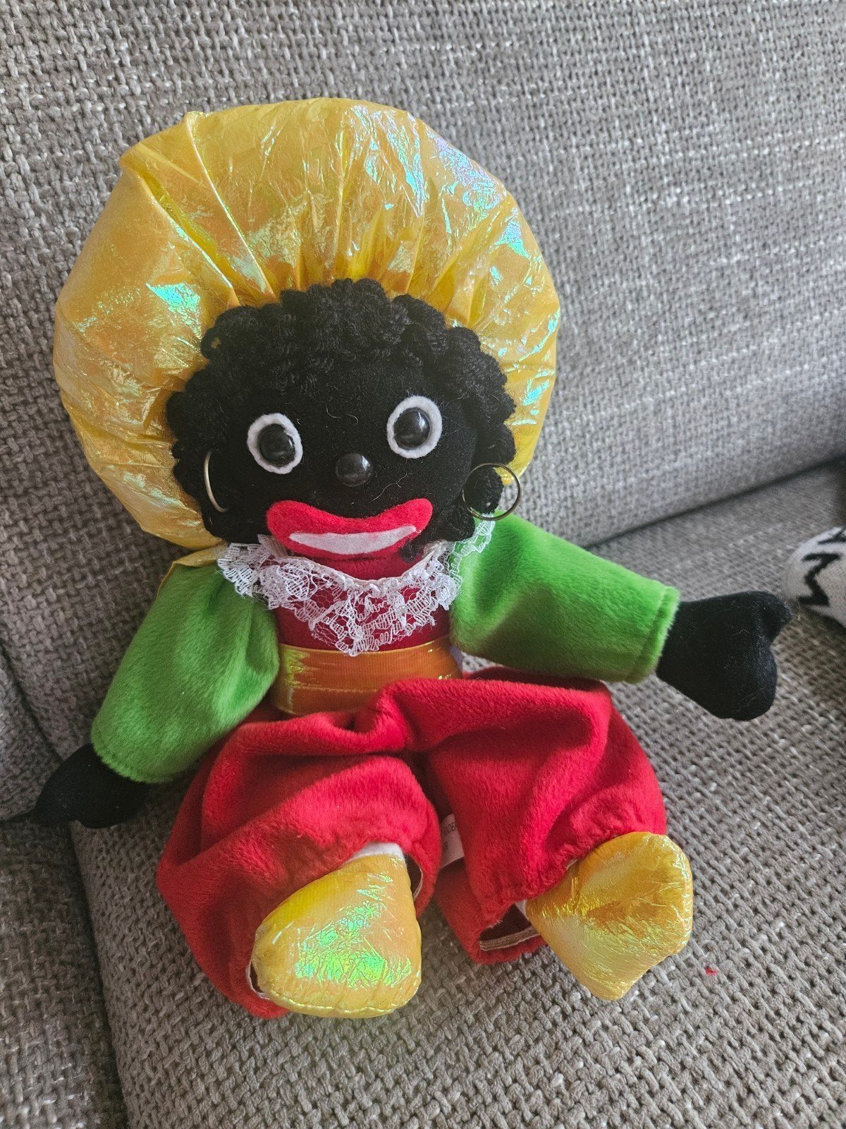 zwarte Piet decoratie pop vintage, Diversen, Ophalen of Verzenden, Gebruikt