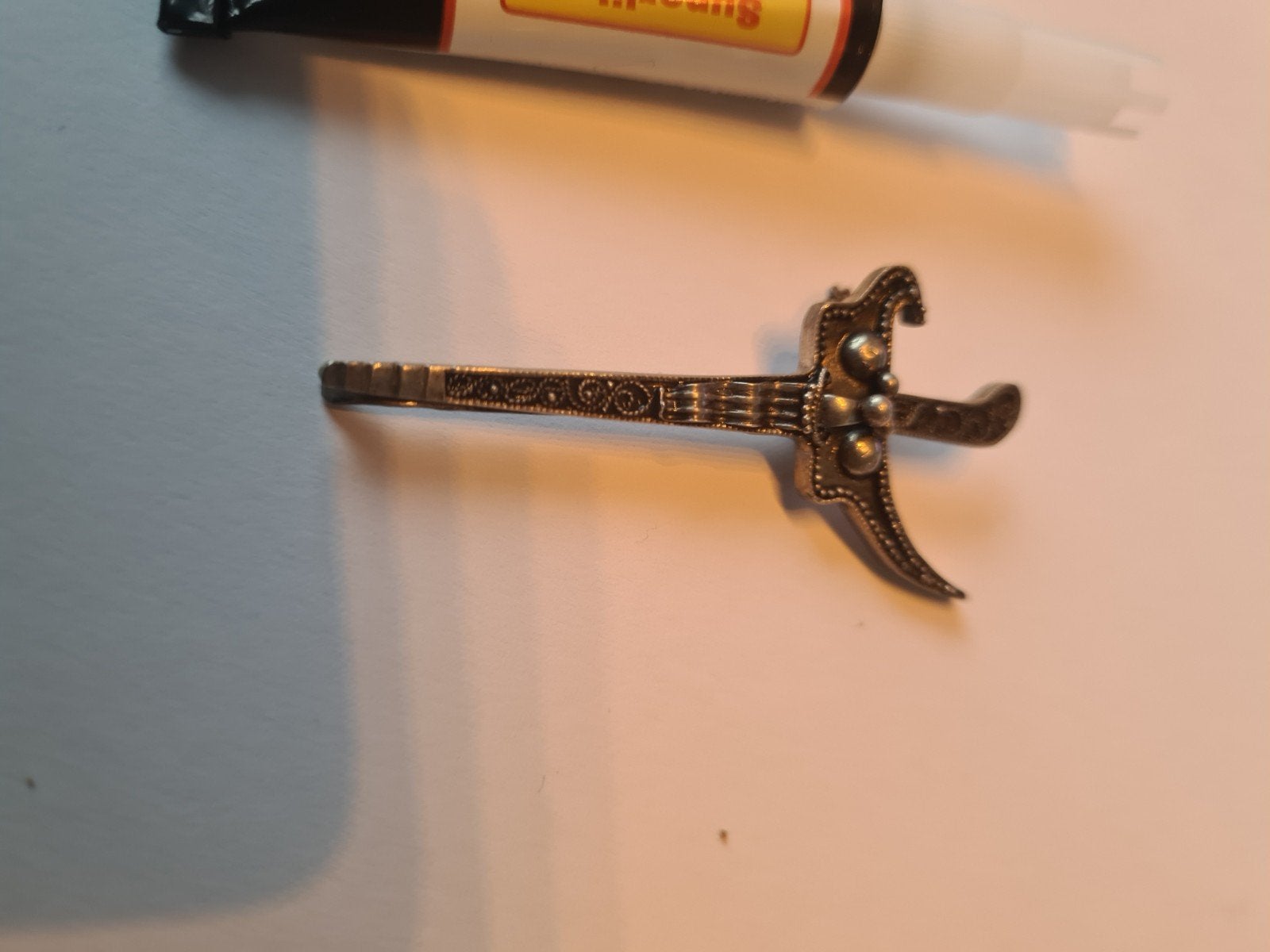Mini Kris Zilveren Das Speldje, Antiek en Kunst, Ophalen of Verzenden
