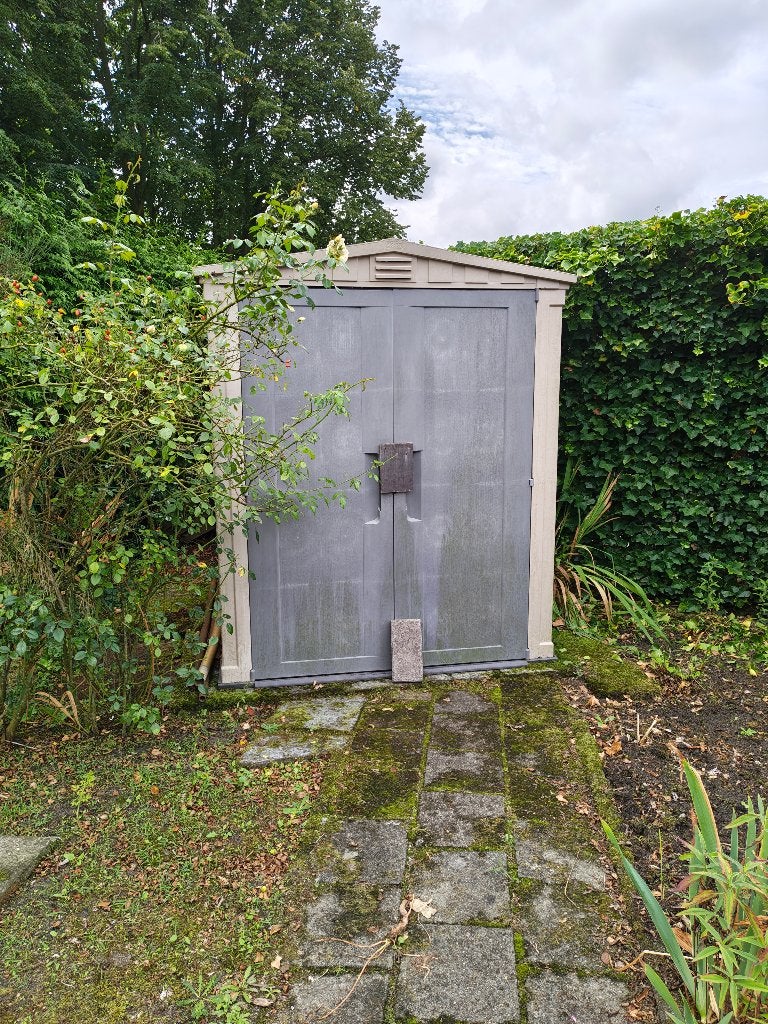tuinschuurtje, Tuin en Terras, Tuinhuizen, Kunststof, Gebruikt, Schuur, Minder dan 200 cm