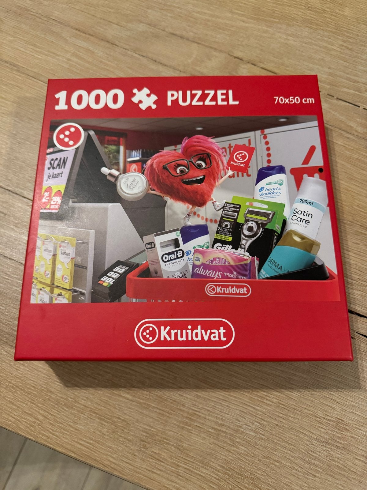 Kruidvat 1000 stukjes puzzel - Nieuwstaat, Ophalen of Verzenden, 500 t/m 1500 stukjes, Zo goed als nieuw, Legpuzzel
