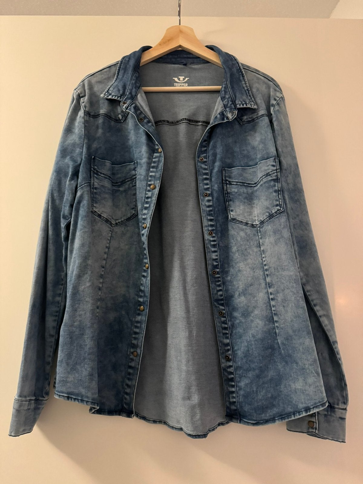 Spijkerblouse Tripper maat XL nieuwstaat, Ophalen of Verzenden, Zo goed als nieuw, Maat 46/48 (XL) of groter, Blauw