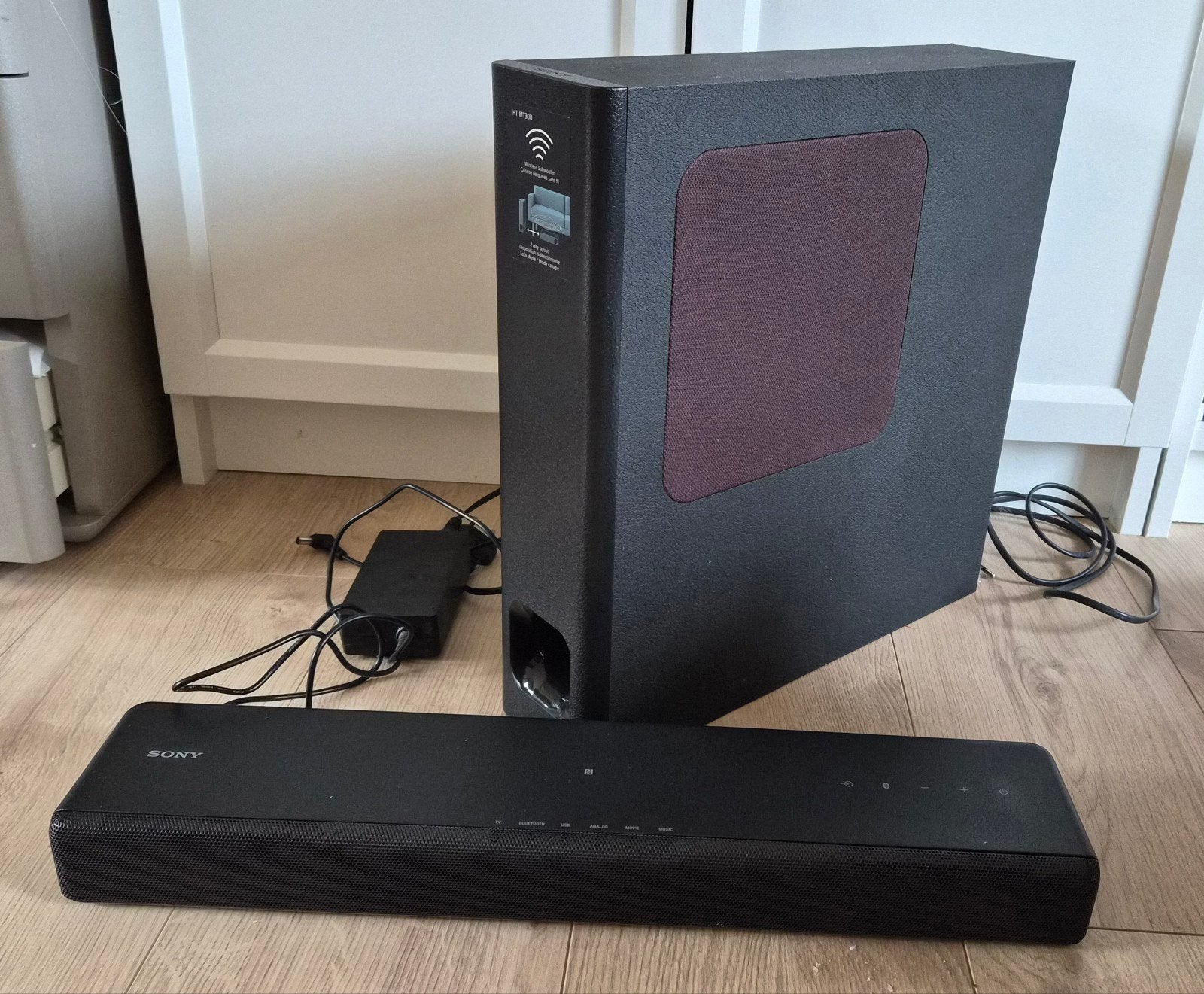 Sony HT-MT300 soundbar met draadloze subwoofer, Ophalen, Soundbar, 70 watt of meer, Zo goed als nieuw
