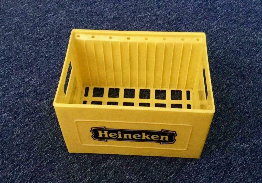 Heineken mini kratje om cd's in op te bergen! cd rek, Ophalen of Verzenden, Zo goed als nieuw, Kunststof, Cd's