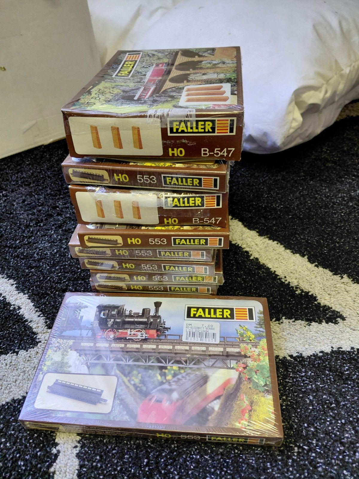 Faller HO B-547 en HO 553 modelbouwsets, Ophalen, Nieuw, Brug, Tunnel of Gebouw, Overige merken