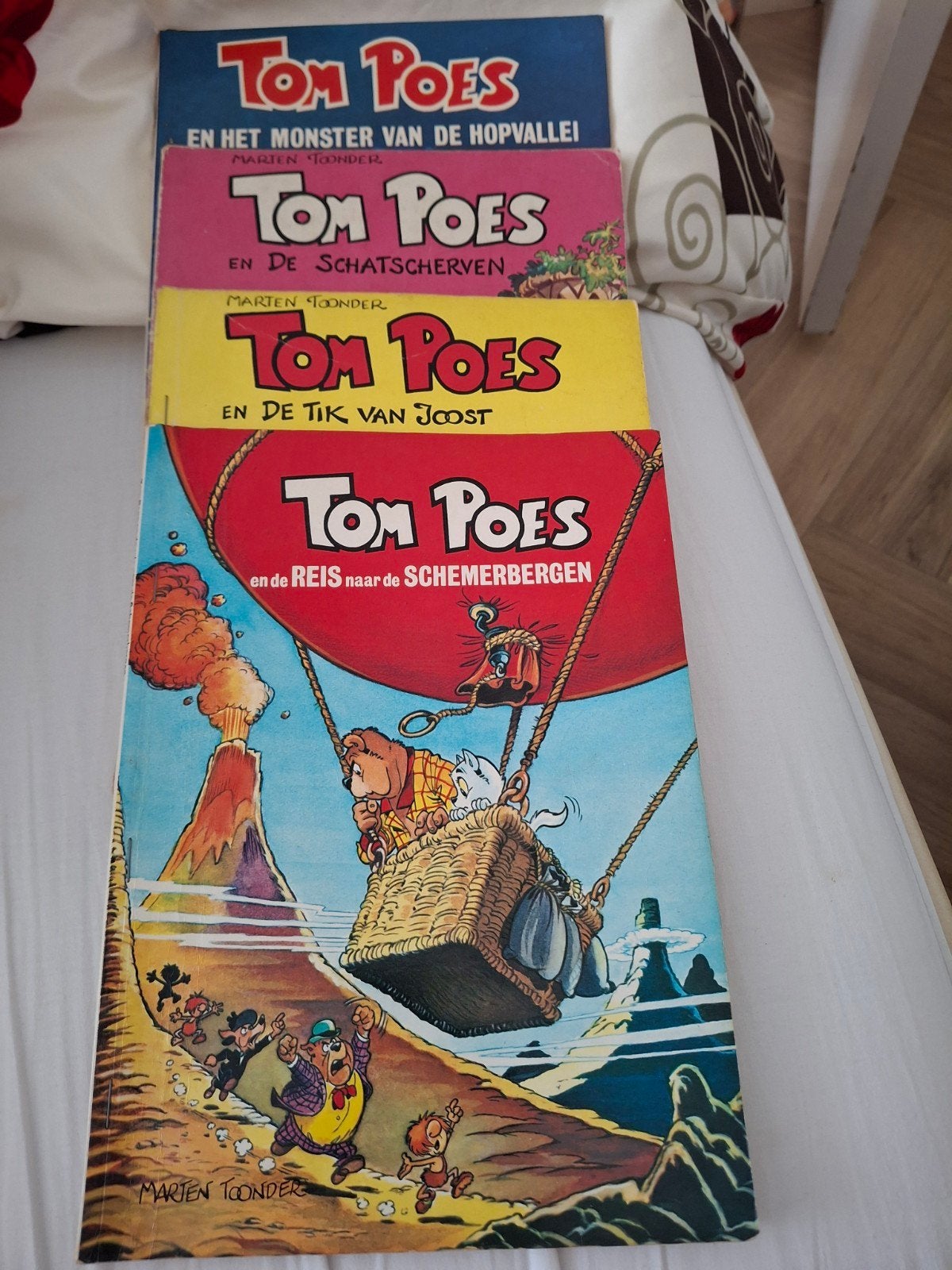 Tom Poes stripboeken - 4 delen, Meerdere stripboeken, Ophalen of Verzenden, Gelezen, Marten Toonder