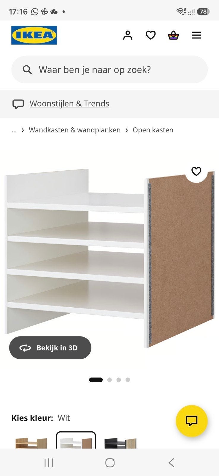 Inzet /verdeler / planken kallax ikea kast/ vakkenkast, Minder dan 50 cm, Gebruikt, Ophalen of Verzenden, Minder dan 100 cm