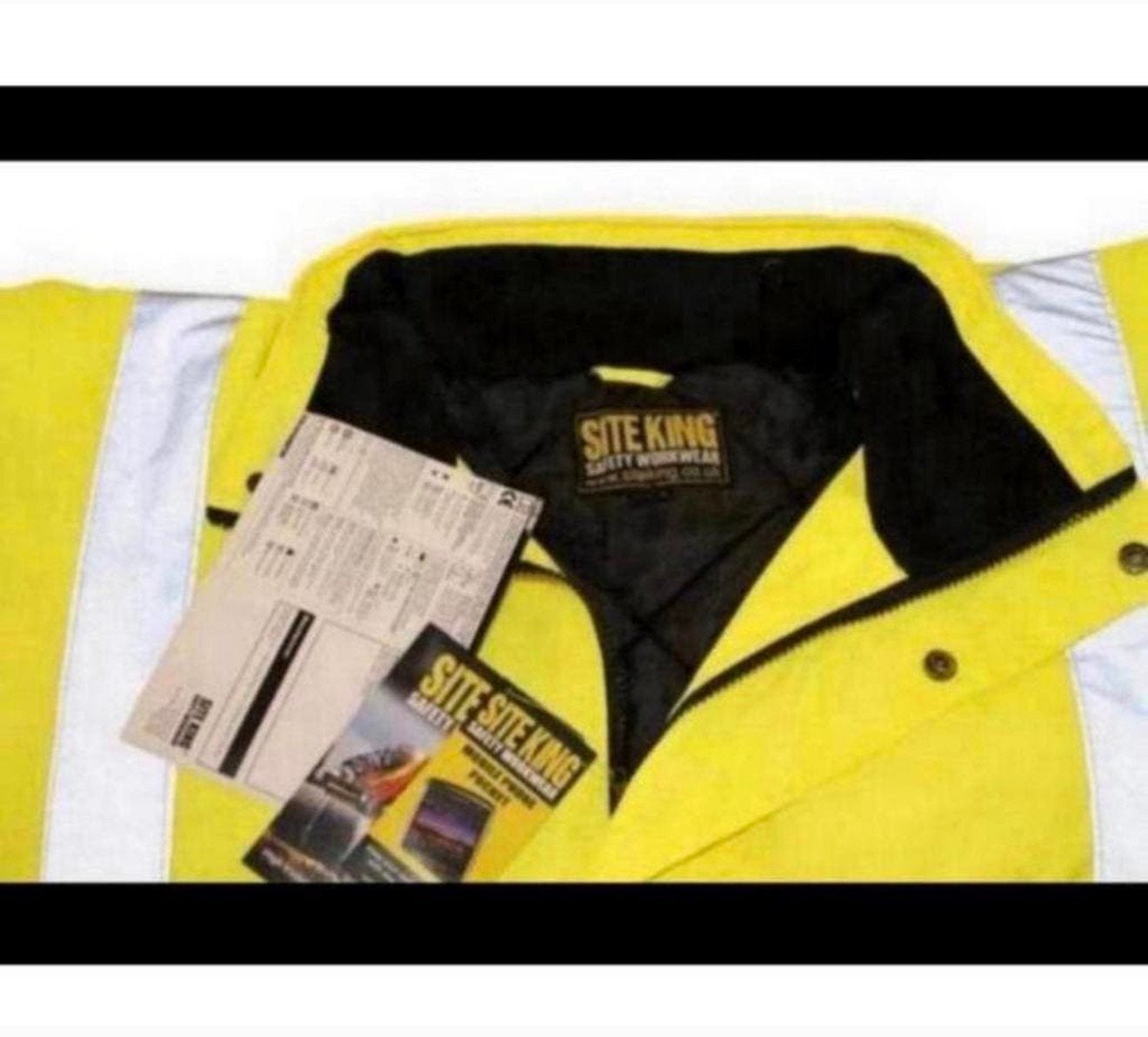 SITE KING HiVis Safety Veiligheidsjas reflectie jas 6XL geel, Kleding | Heren, Geel, Nieuw, Ophalen of Verzenden, Jas of Mantel
