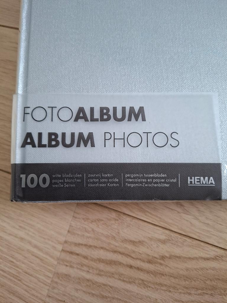 Fotoalbum 100 bladzijden kleur zilver grijs, Ophalen of Verzenden, Nieuw