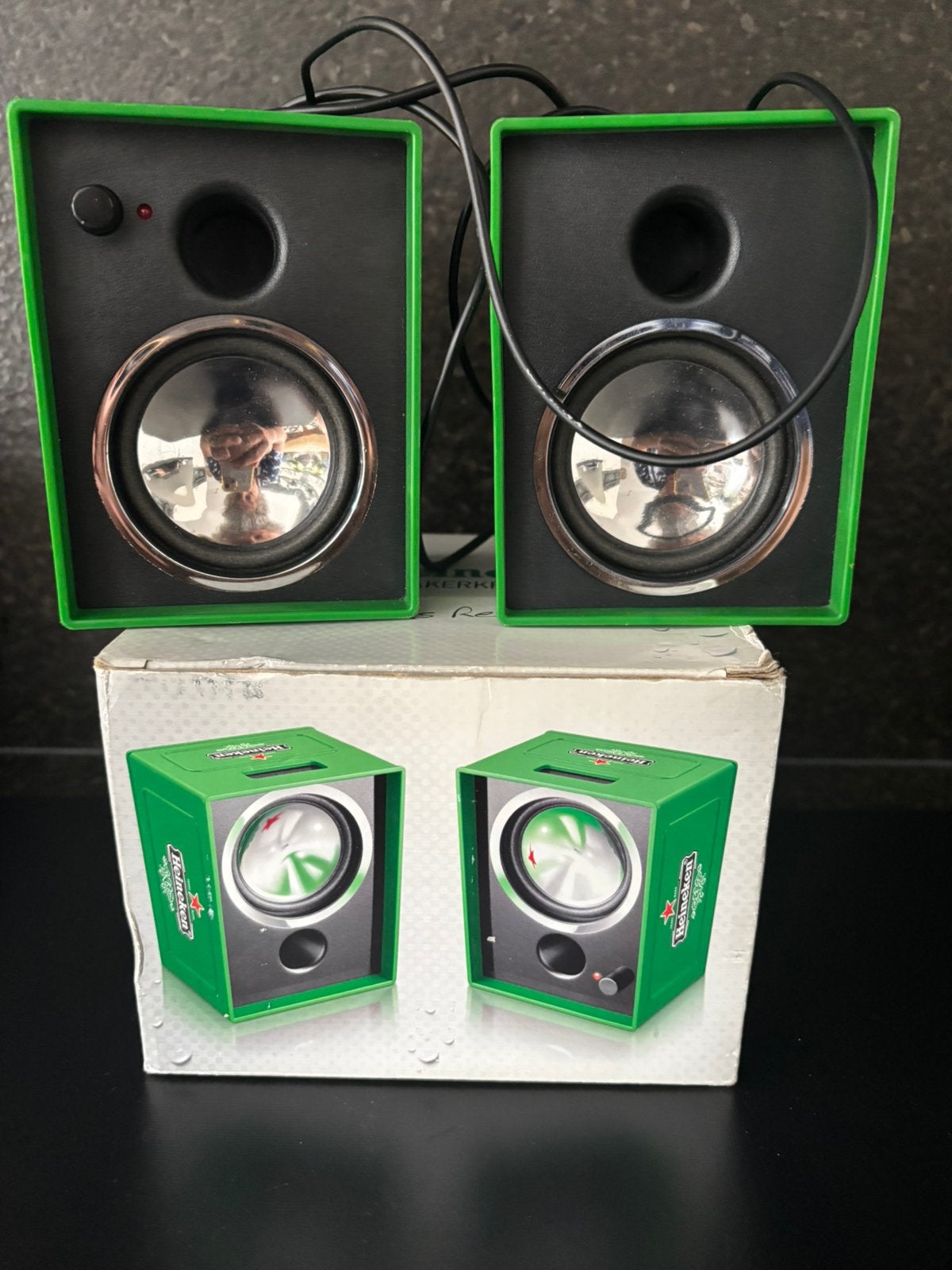 Heineken speakerkratjes, Ophalen of Verzenden, Zo goed als nieuw