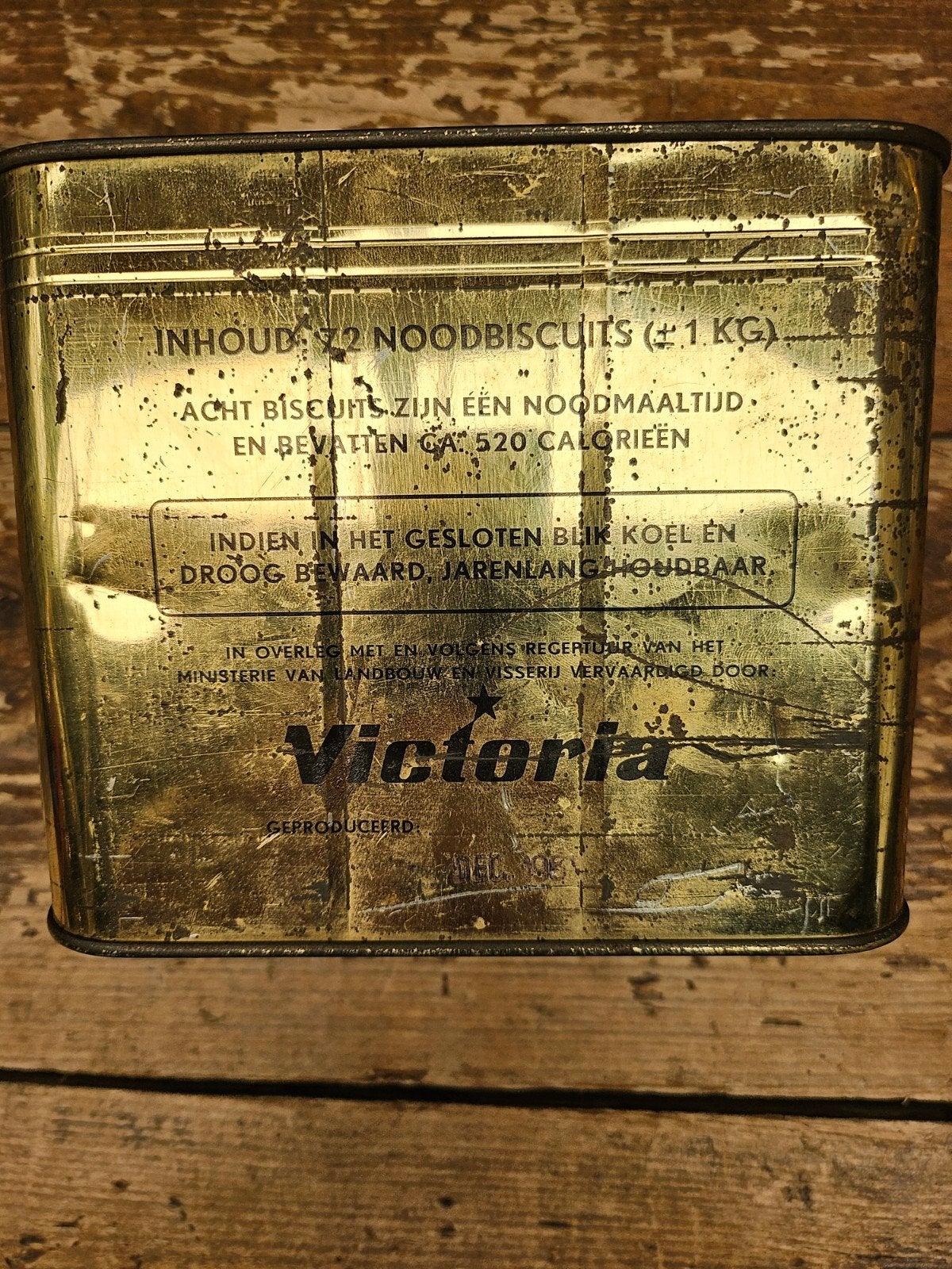 Victoria koek koekjes blik inhoud 72st biscuits nood, ., Ophalen of Verzenden, ., Nederland