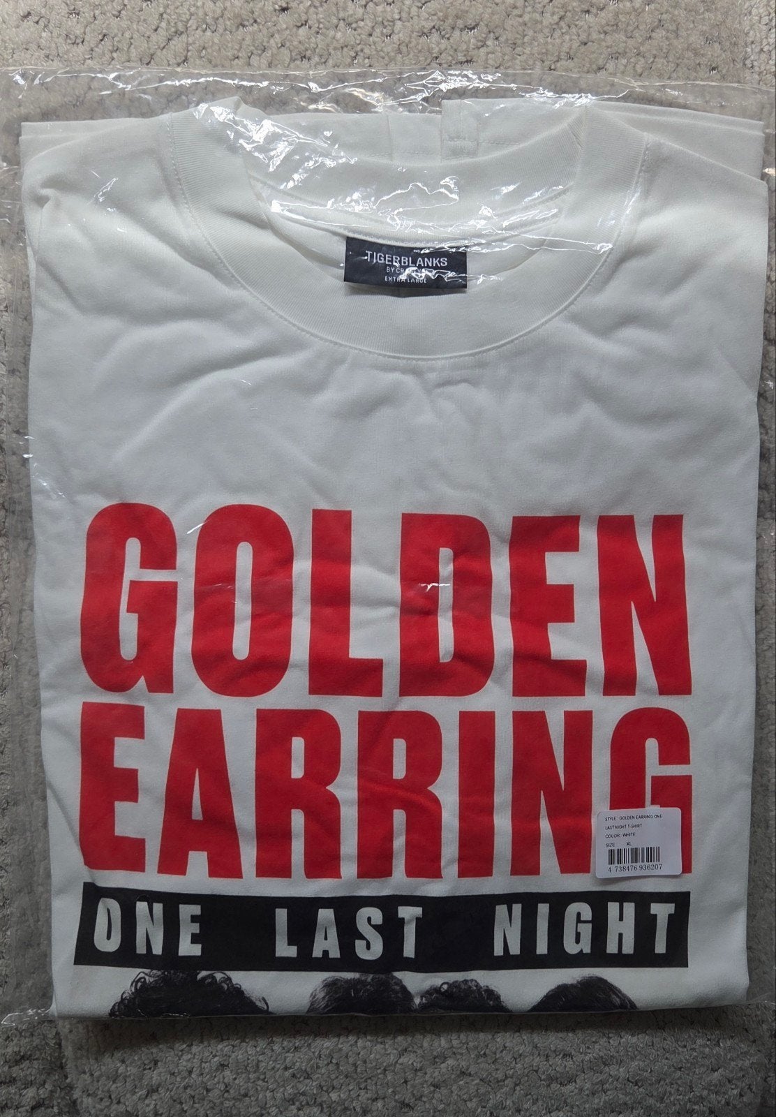 Origineel Golden Earring One Last Night T-shirt XL Nieuw, TIGERBLANKS, Wit, Ophalen of Verzenden, Maat 56/58 (XL)