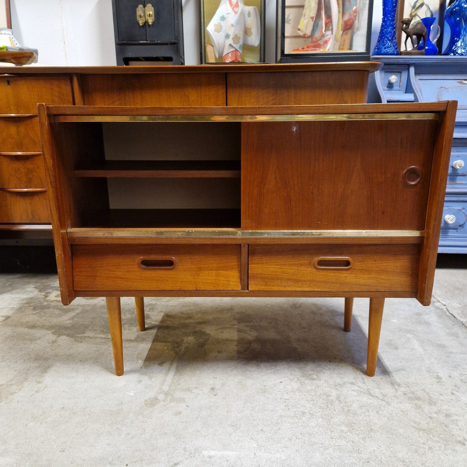 Vintage dressoir / schoenenkastje met 1 deurtje, Kolibrivintagehal@gmail.com, Kolibri vintage, 25 tot 50 cm, Overige houtsoorten