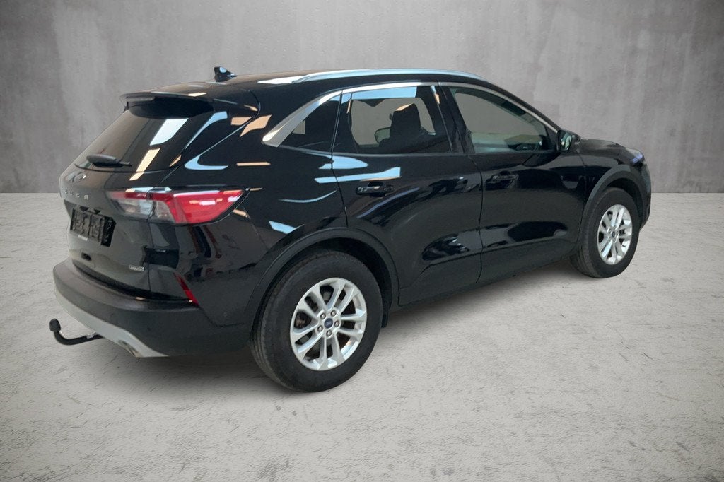 Ford Kuga 2.5 225 pk Titanium X PHEV Plug-in Hybrid Trekhaak, Auto's, Ford, Gebruikt, Zwart, 4 cilinders, Leder en Stof