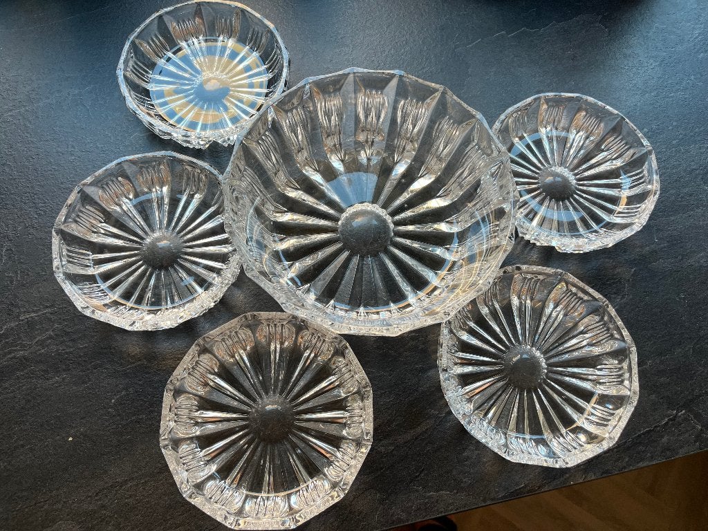 Kristallen schaaltjes, Antiek en Kunst, Antiek | Glas en Kristal, Ophalen of Verzenden