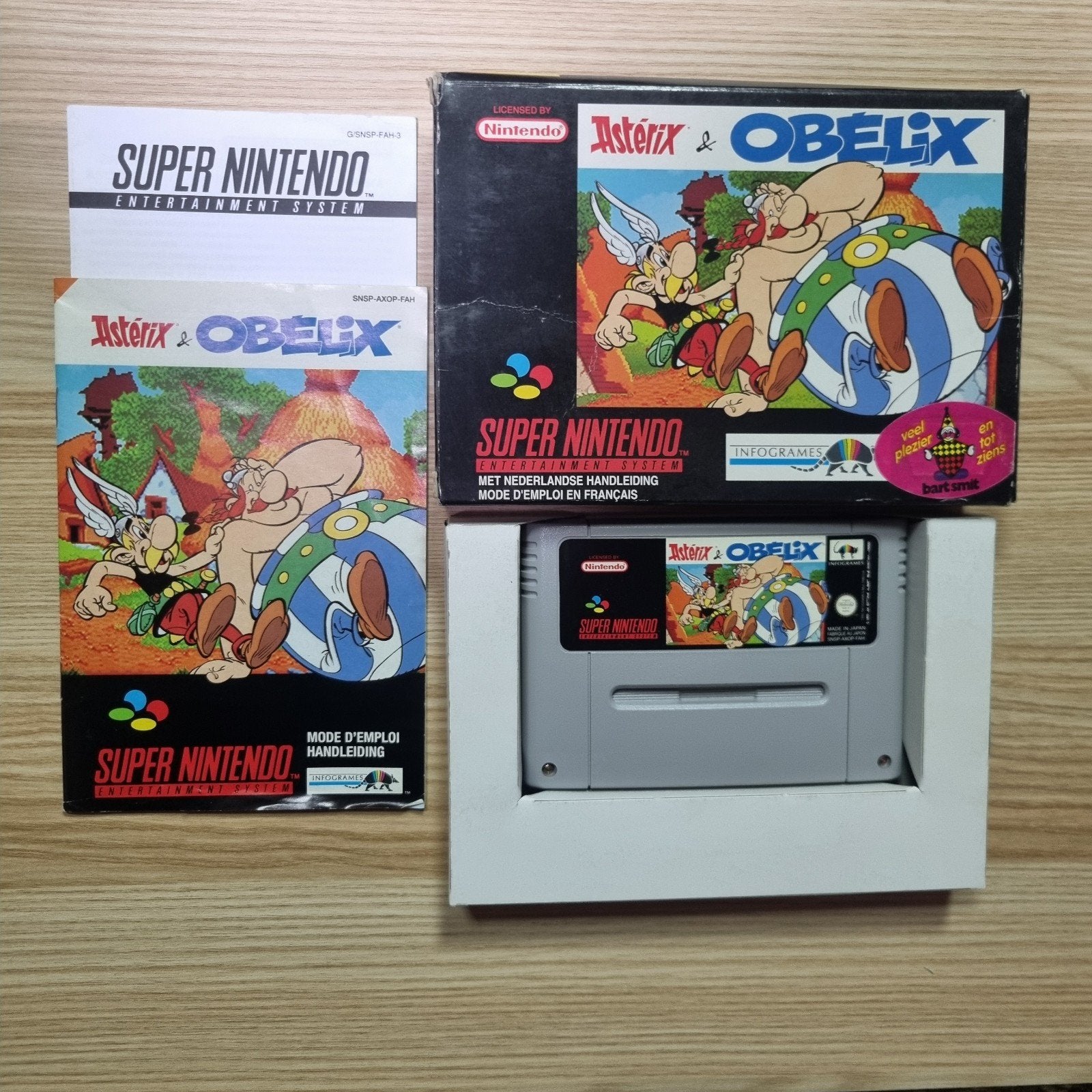 SNES Astérix & Obelix - Compleet in Doos (CIB - PAL FAH), Avontuur en Actie, 1 speler, Ophalen of Verzenden, Zo goed als nieuw