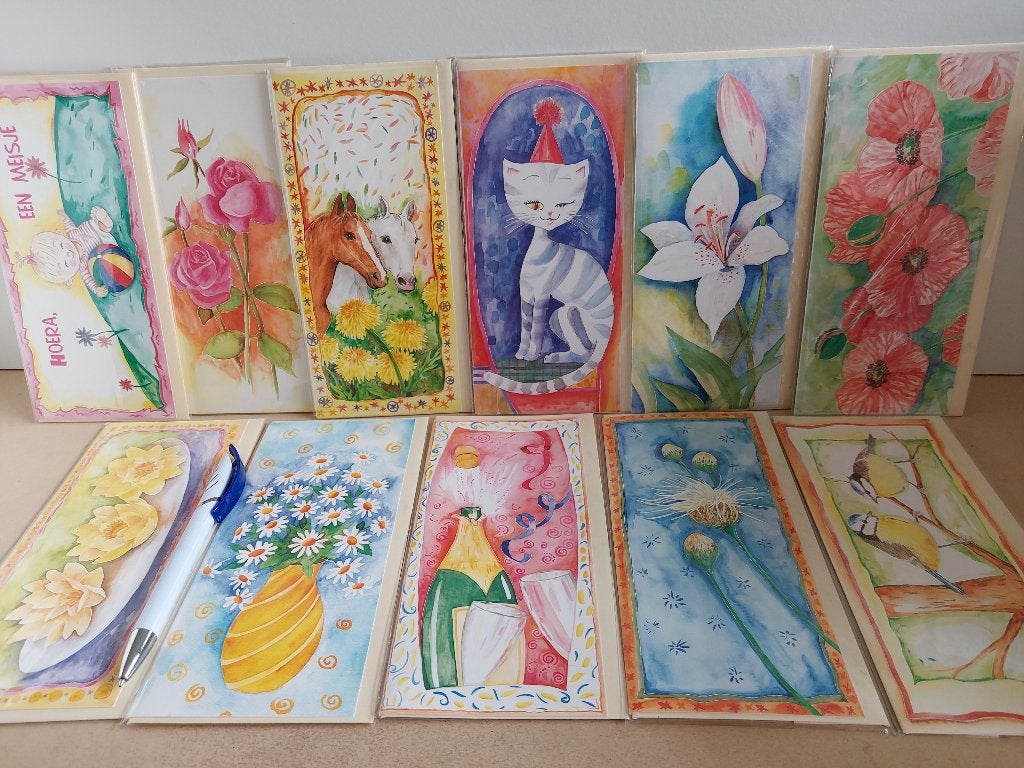 Zeer mooi lot wenskaarten Quinvy Collection, Verzenden, Zo goed als nieuw