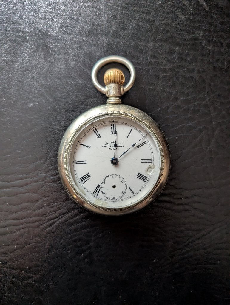 zakhorloge Pan_American, Ophalen of Verzenden, Staal, Zakhorloge, Overige merken