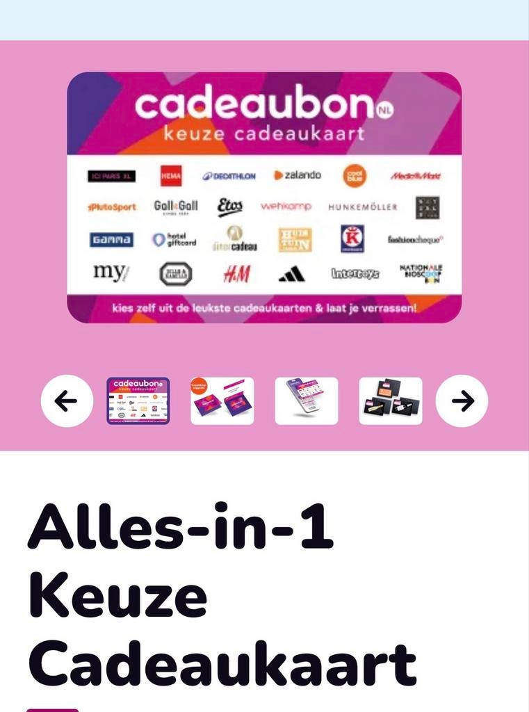 Cadeaukaart cadeaubon, prijs is vast, Tickets en Kaartjes, Kortingen en Cadeaubonnen, Drie personen of meer, Cadeaubon