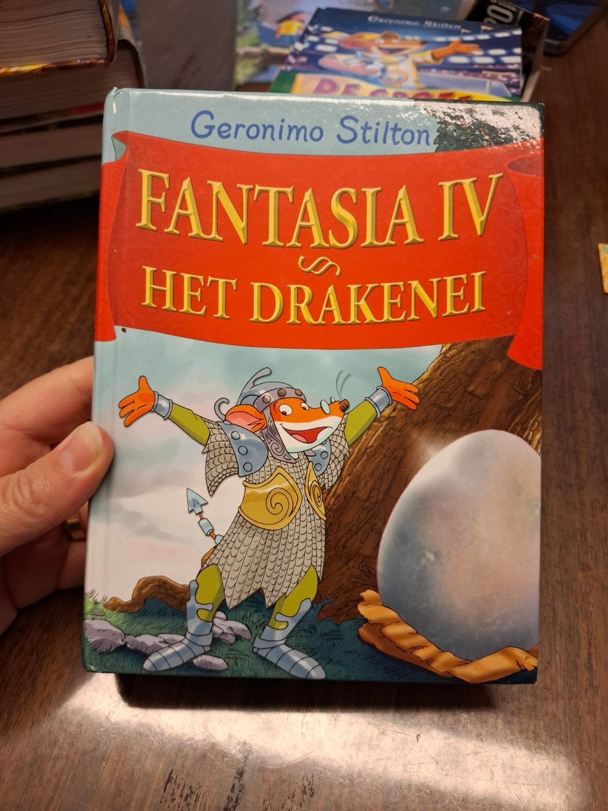 Geronimo Stilton - Fantasia IV: Het Drakenei, Ophalen of Verzenden, Gelezen, Geronimo Stilton