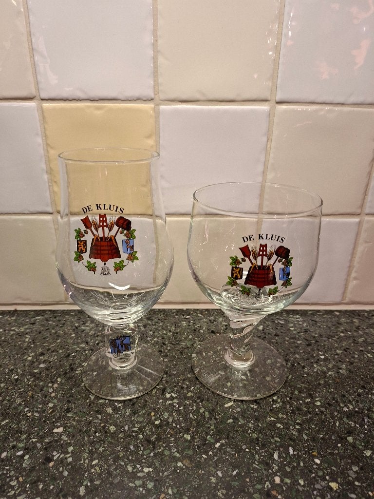Hoegaarden De Kluis bierglazen, Ophalen of Verzenden, Zo goed als nieuw, Glas of Glazen, Overige merken