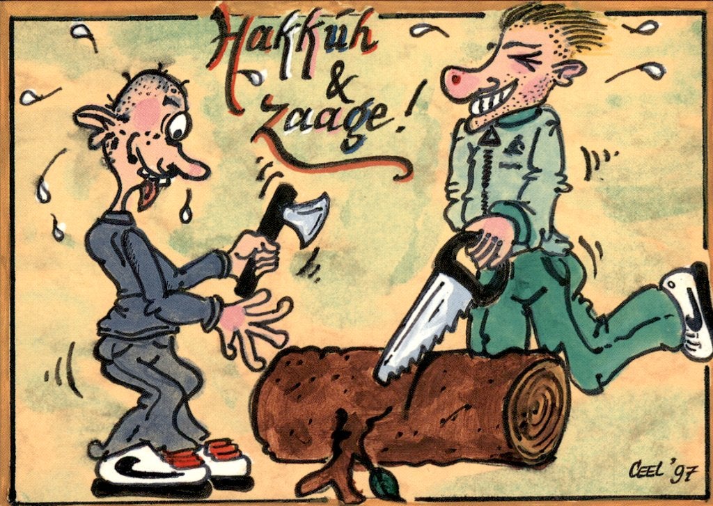 Hakkuh & Zaage!, Ophalen of Verzenden, 1960 tot 1980, Ongelopen, Overige thema's