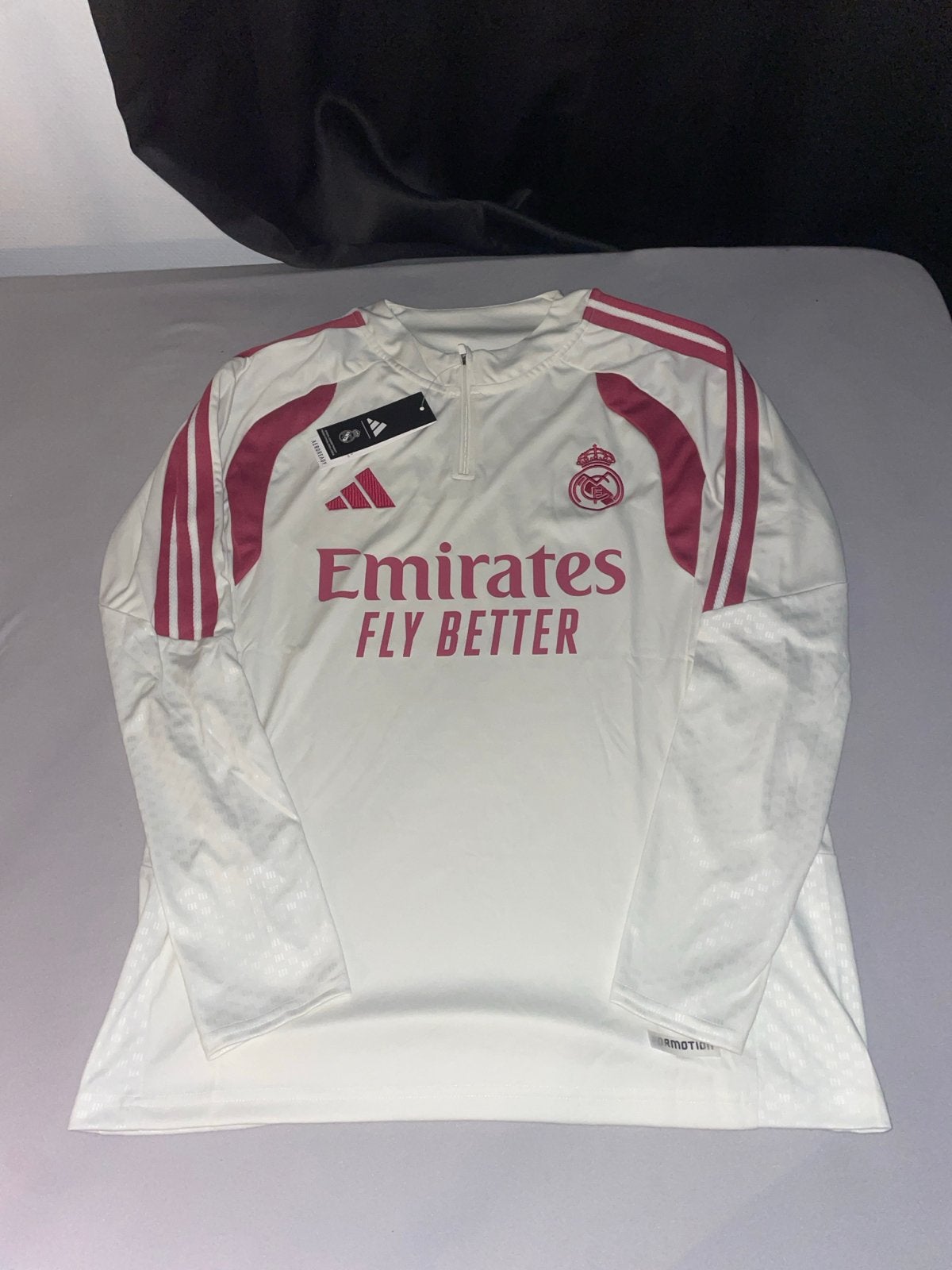 Real Madrid Trainingspak - Sweater en Broek Maat M, Wit, Nieuw, Voetbal, Verzenden