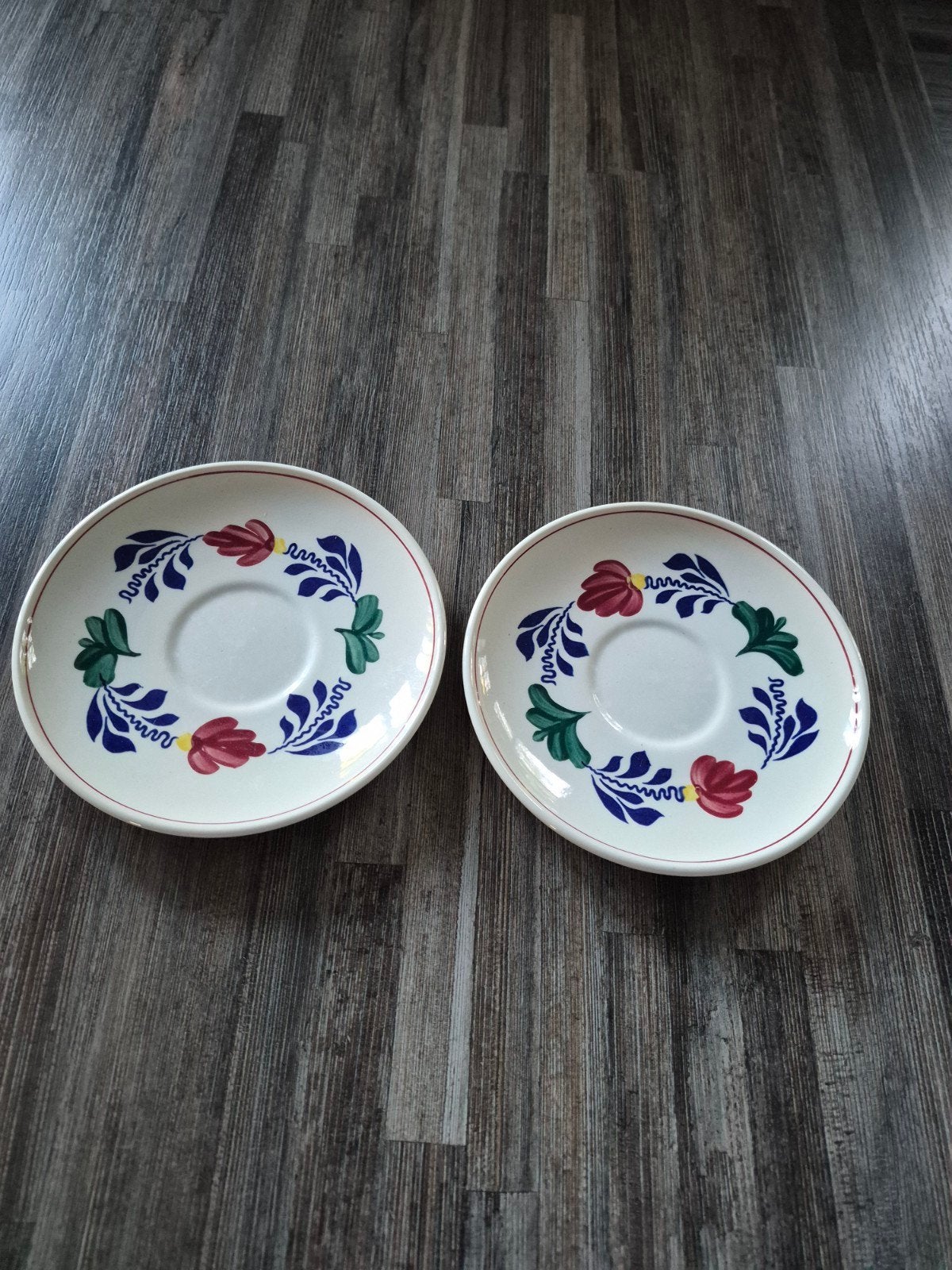 Boerenbont bordjes voor koffiekopjes, Nieuw, Ophalen of Verzenden, Bord(en), Aardewerk
