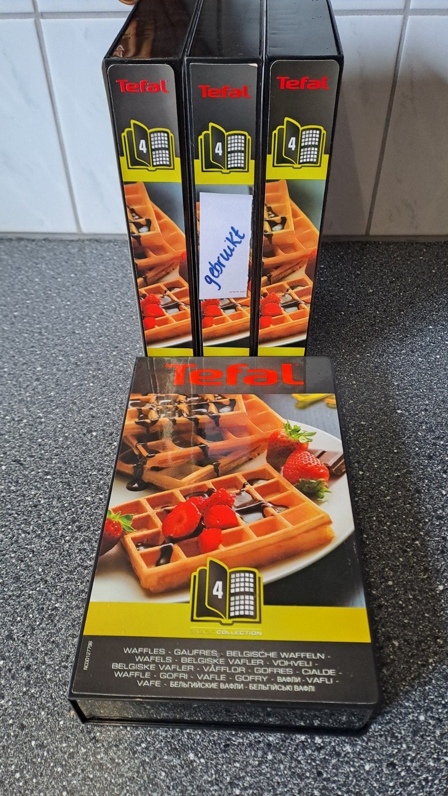 Tefal snack collection wafelijzer platen Belgische wafels, Nieuw, Ophalen of Verzenden, N.v.t, Tefal