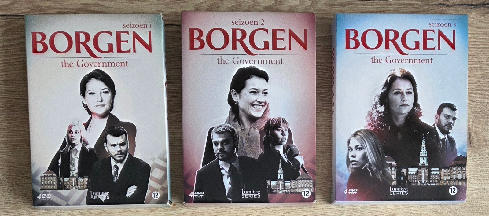 3x Dvd boxen Borgen Cpl Seizoenen 1, 2 en 3, Misdaad, Ophalen of Verzenden, Zo goed als nieuw, Vanaf 12 jaar