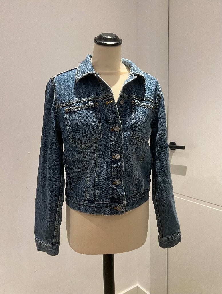 ZGAN blauw jeans Ralph Lauren jasje jacket jas M 36 38 denim, Maat 38/40 (M), Blauw, Ophalen of Verzenden, Zo goed als nieuw