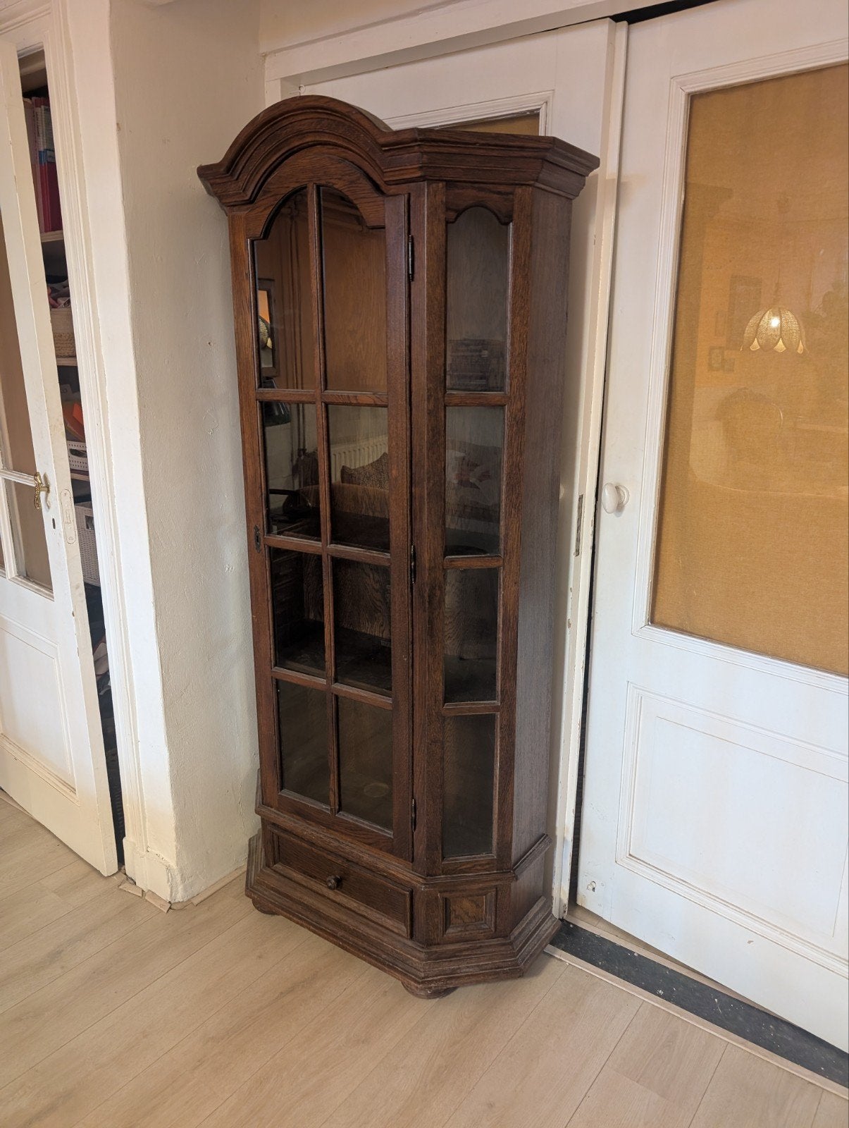 Houten buffetkast, Huis en Inrichting, Kasten | Vitrinekasten, Ophalen of Verzenden, Gebruikt, 25 tot 50 cm, 200 cm of meer