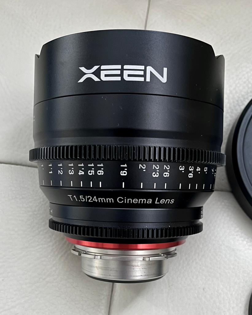 Xeen 24mm T1.5 PL mount cinematische bockeh lens, Ophalen, Zo goed als nieuw