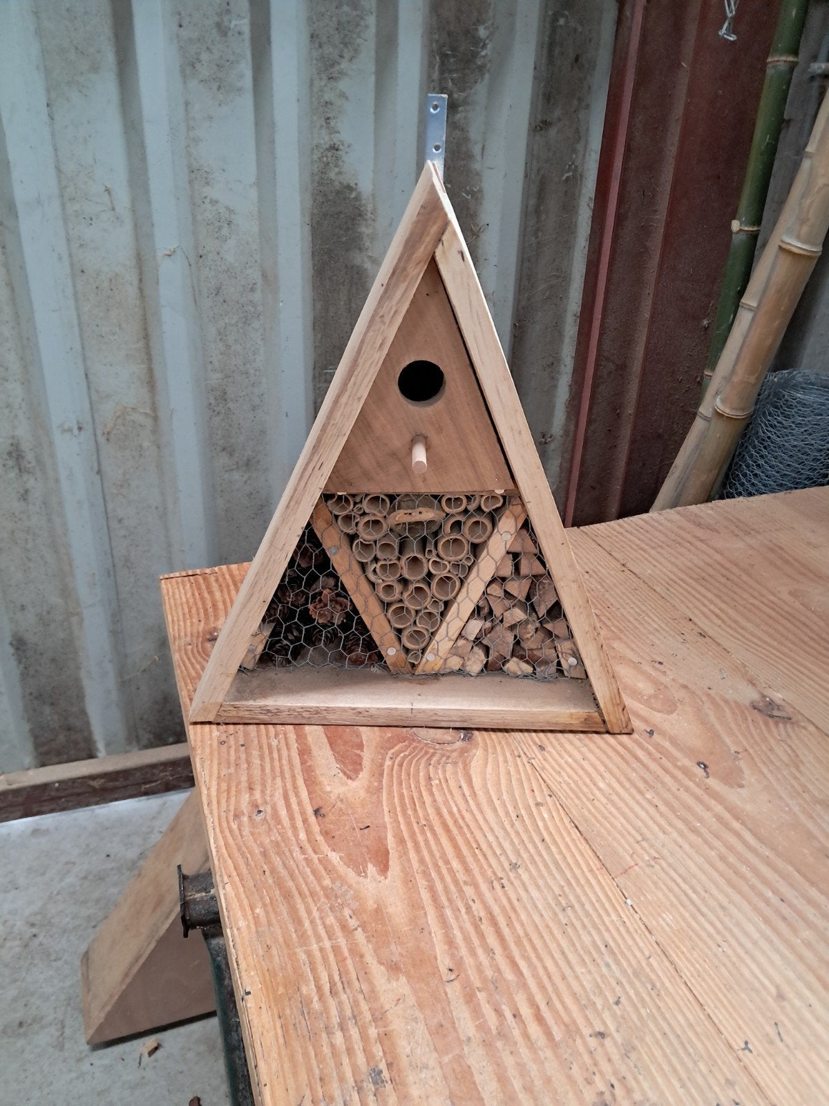vogelhuisje/insectenhotel, Ophalen